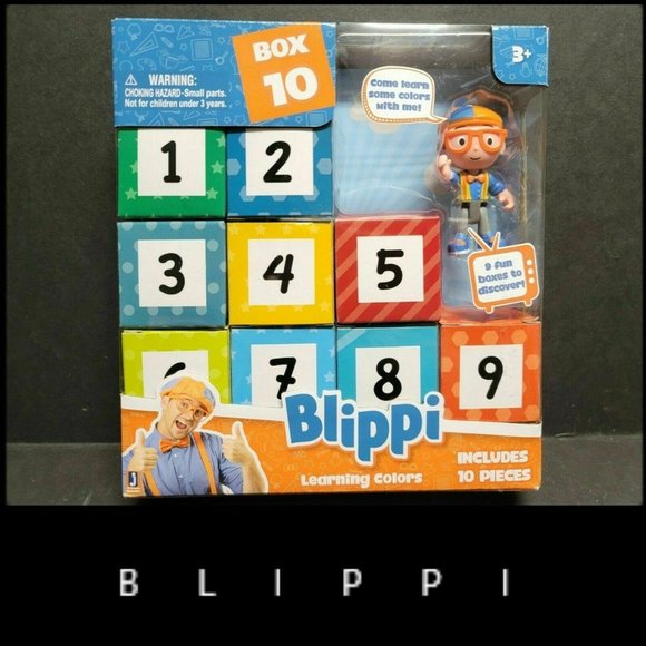 Blippi 10 Piece Box Learning Colors Children Educational Set Fun Toy - Picture 6 of 9
